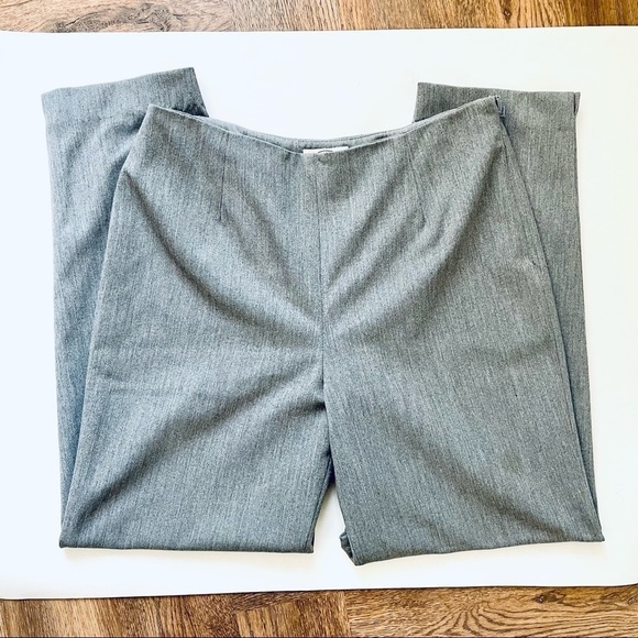 Talbots Grey Gray Dress Pants Stretch Side Zipper 12 Petite - Picture 2 of 10